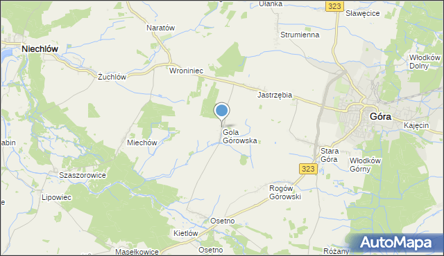 mapa Gola Górowska, Gola Górowska na mapie Targeo